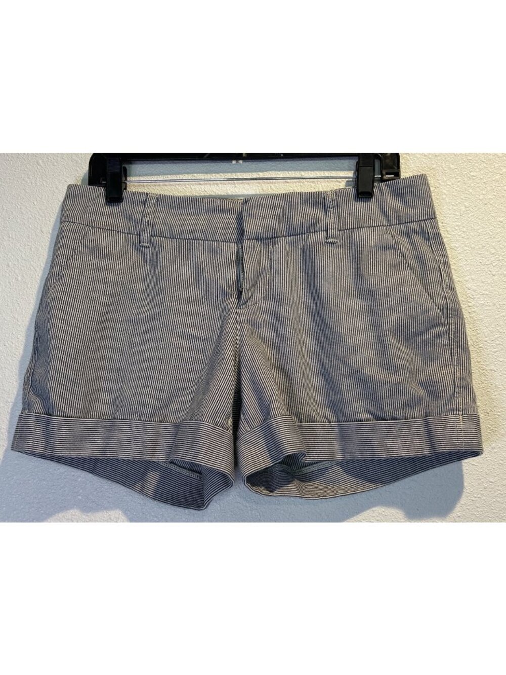 Dear John Shorts (29) Railroad Pinstripe 4" Cuffed Stretch